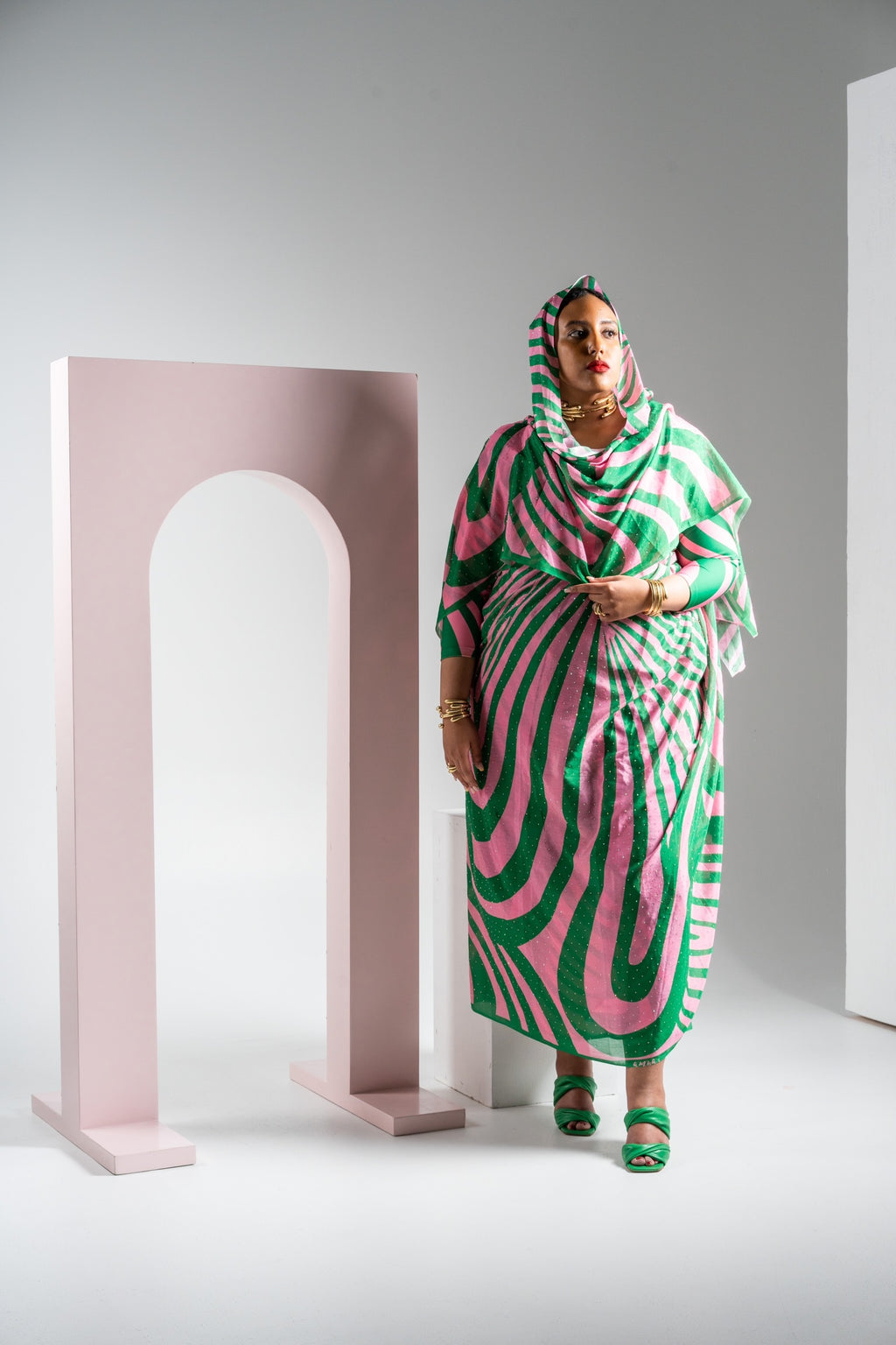 Green Springtime Swirls