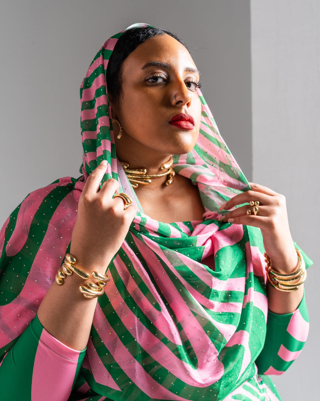 Green Springtime Swirls