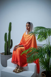 Hot ombre satin thoub
