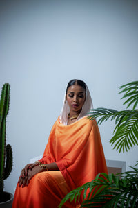 Hot ombre satin thoub
