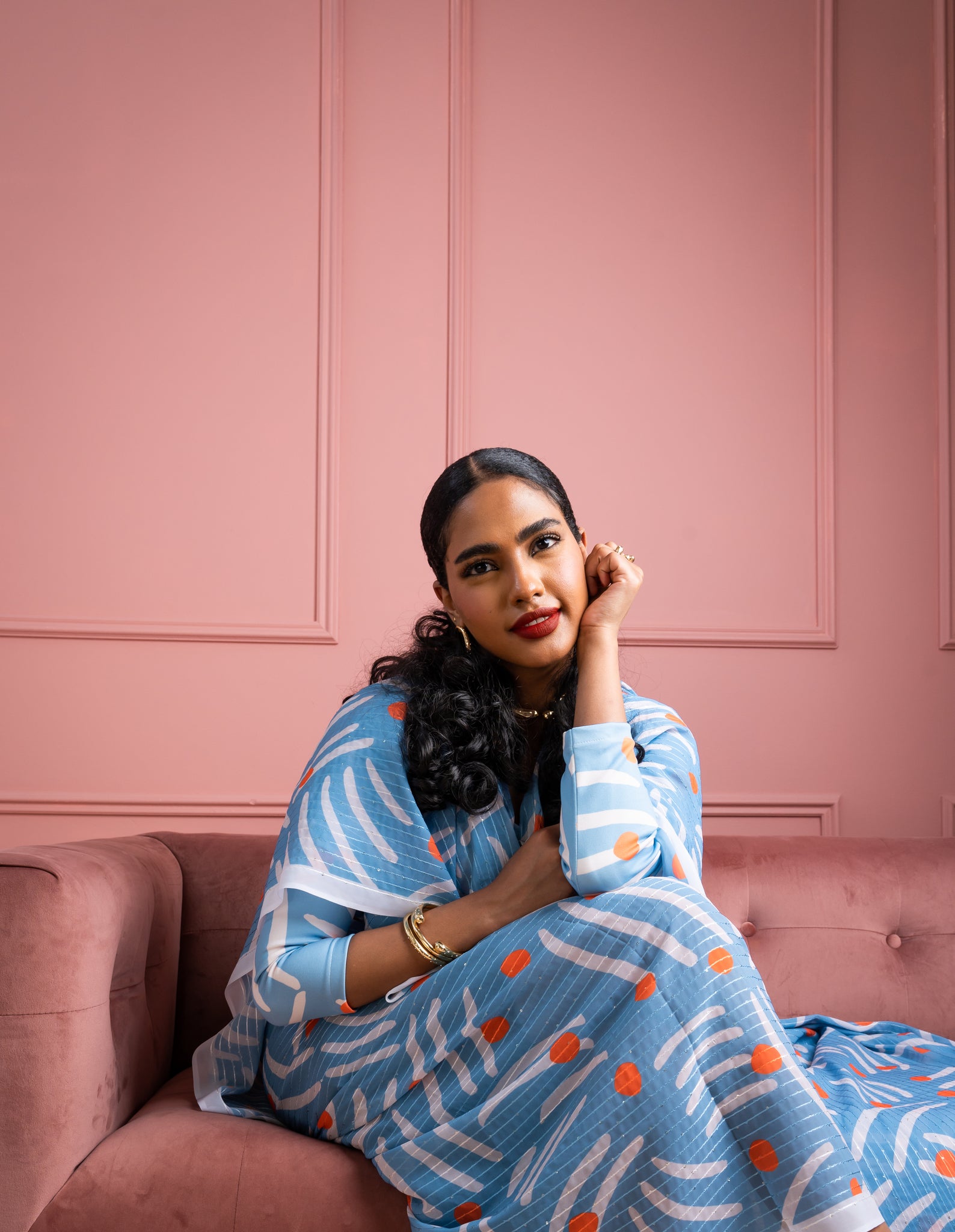 Blue Polka Dots Toub