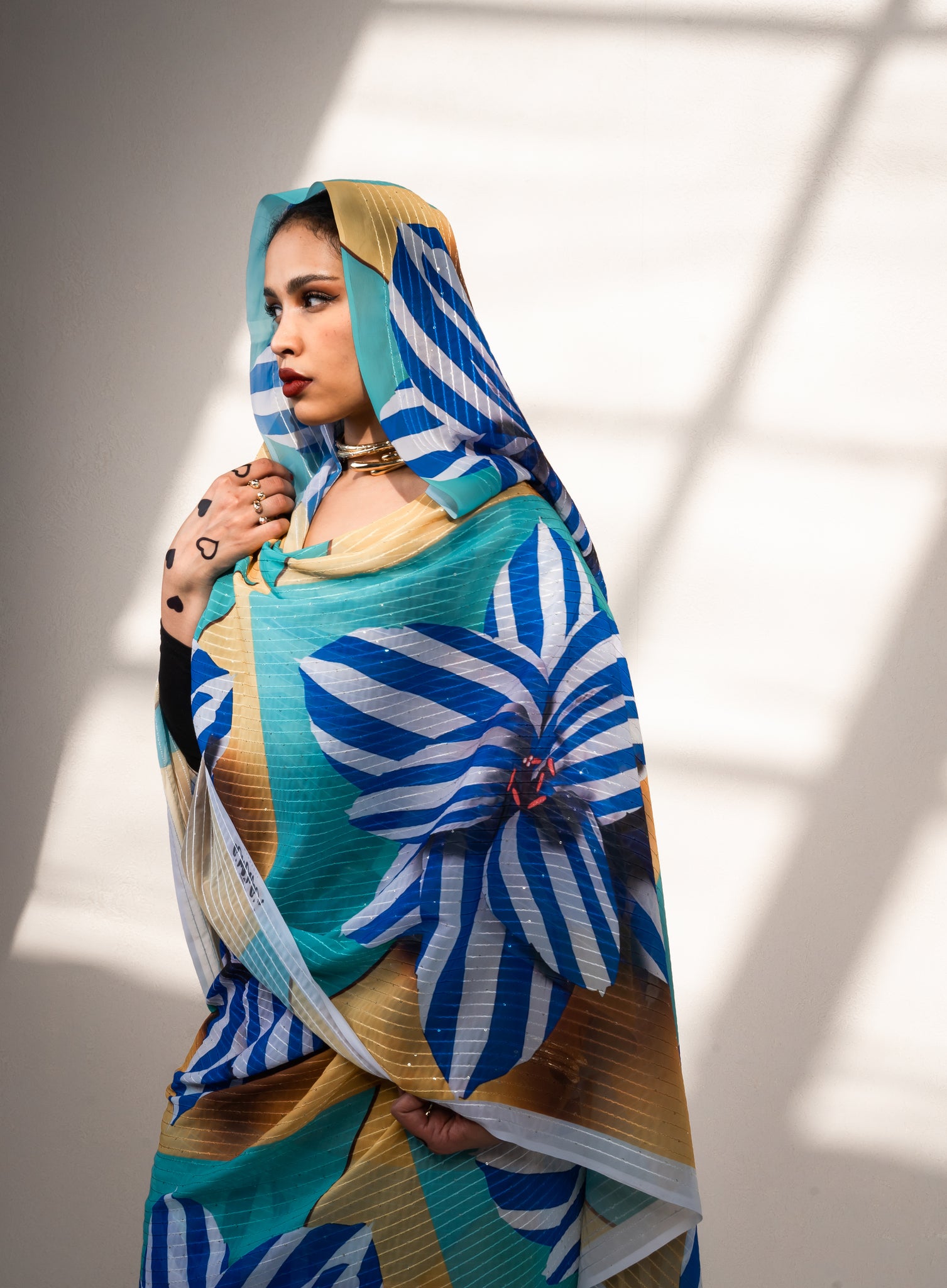 Blue strips flora toub