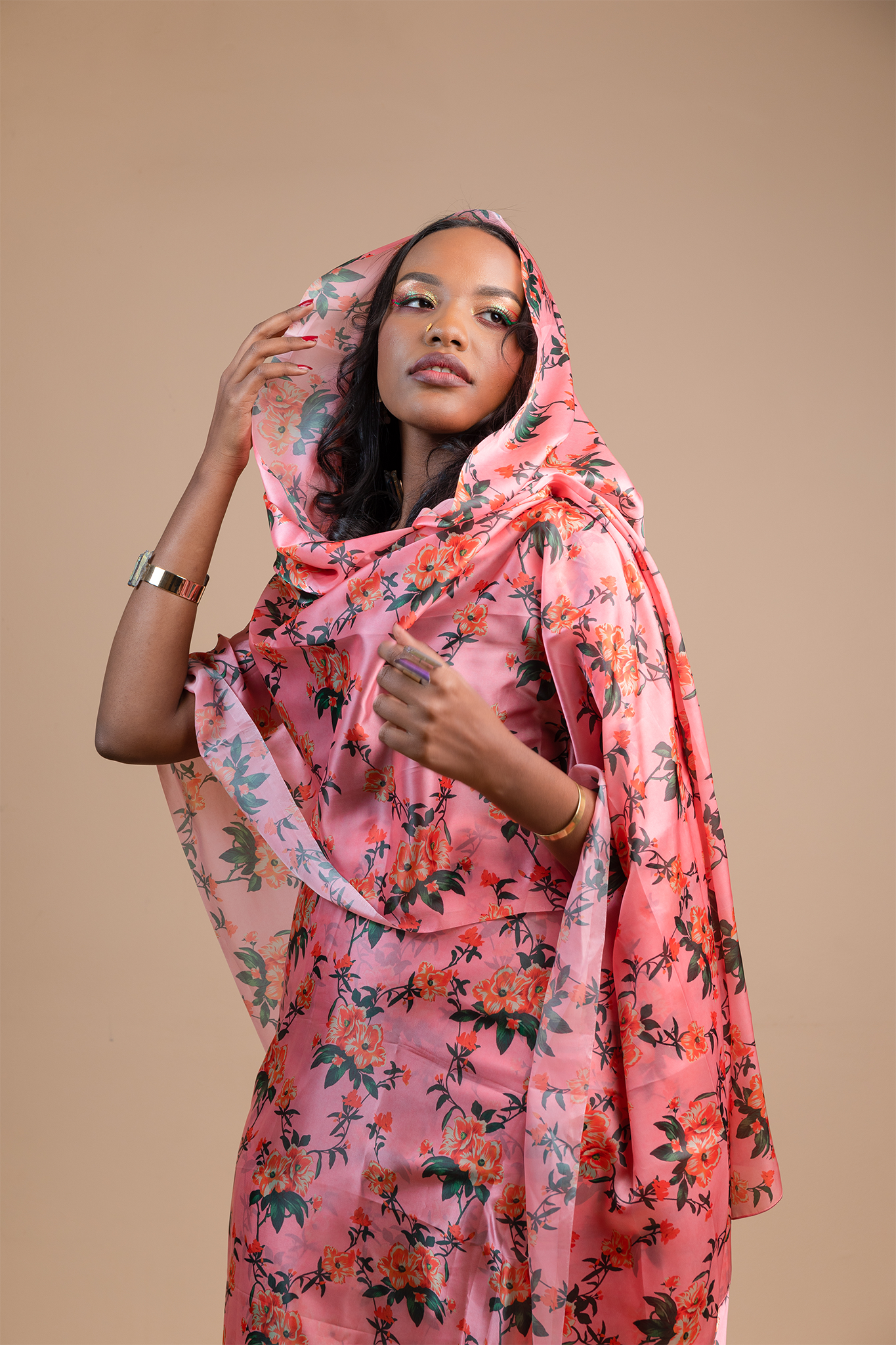 Pink Floral Toub
