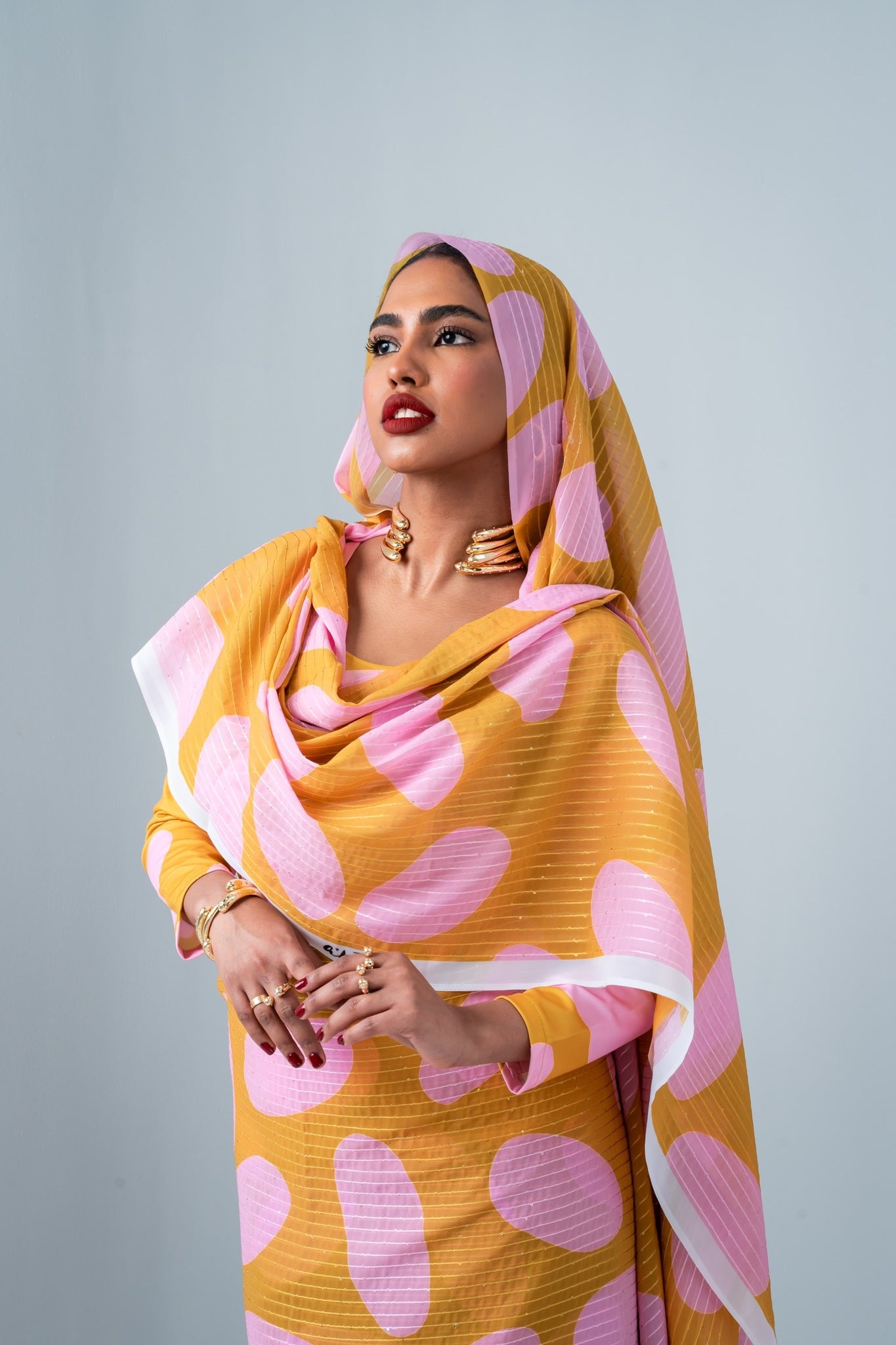 Pink polka dots Toub