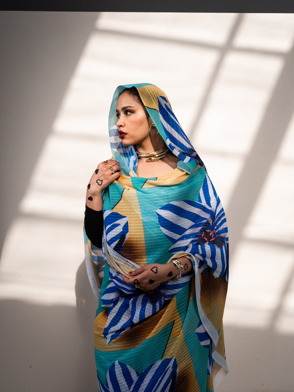 Blue strips flora toub