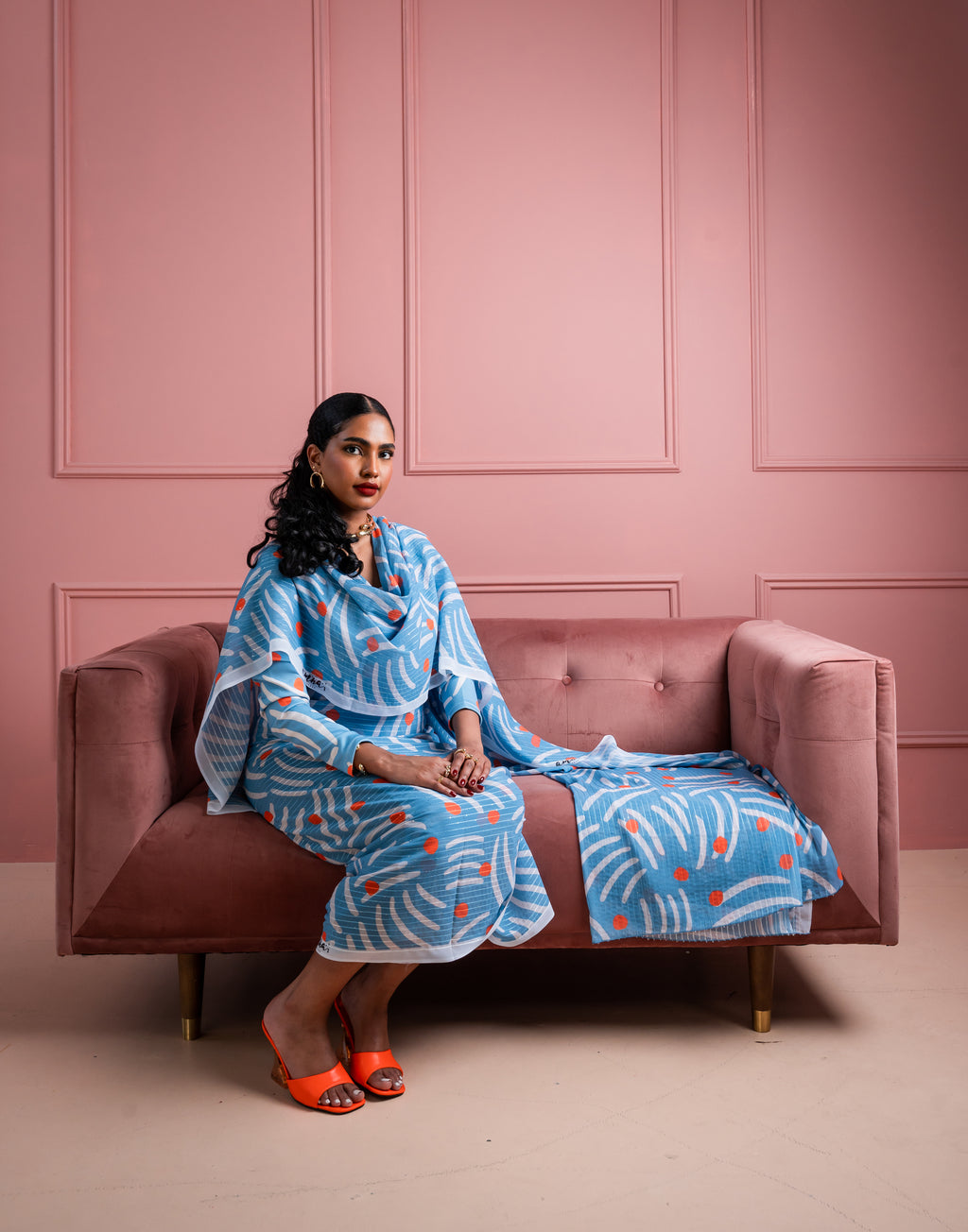 Blue Polka Dots Toub