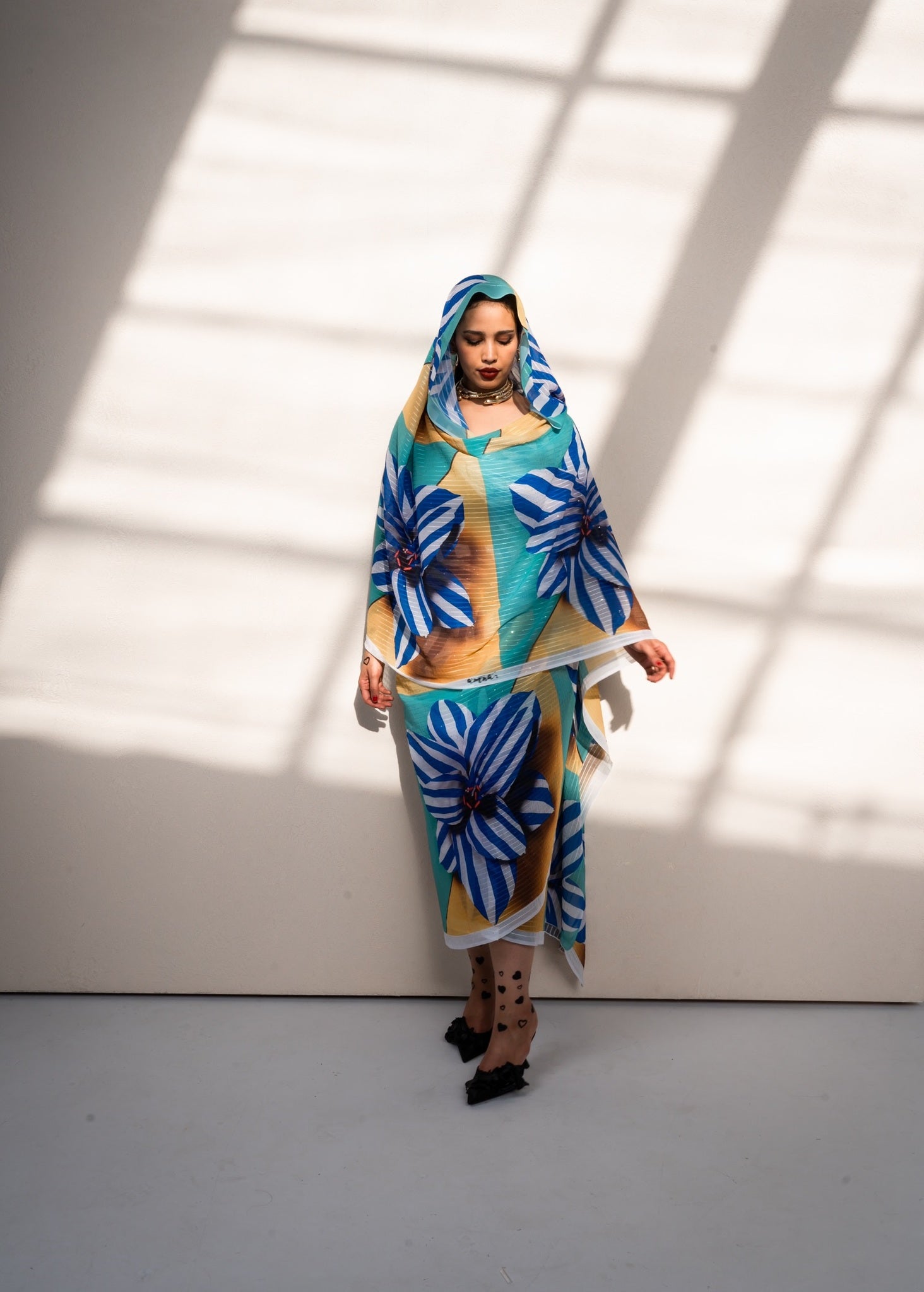 Blue strips flora toub