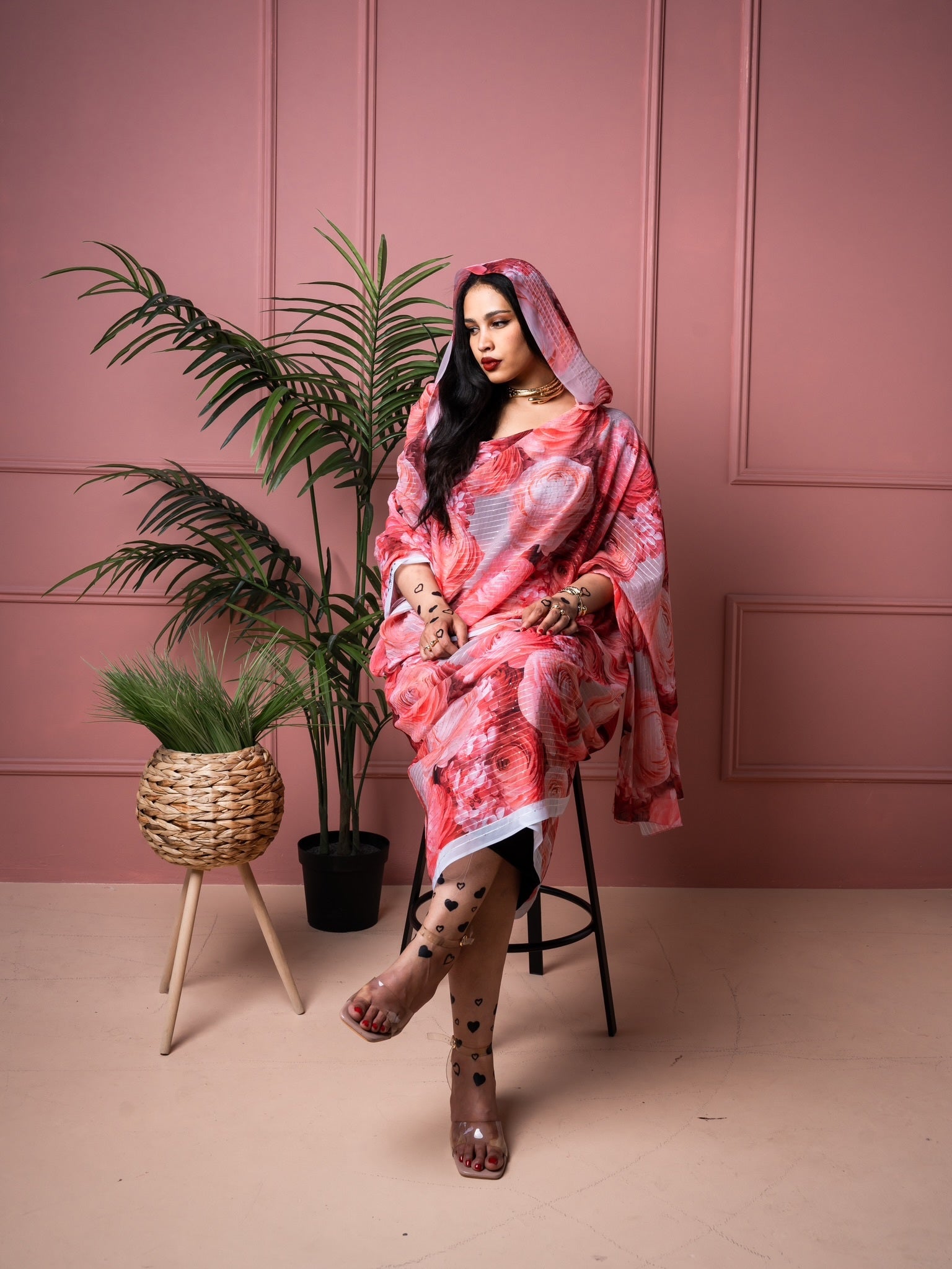 Pink floral Toub
